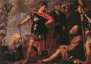 CRAYER, Gaspard de Alexander and Diogenes fdgh oil